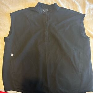 Figs Black Button-Up Shirt